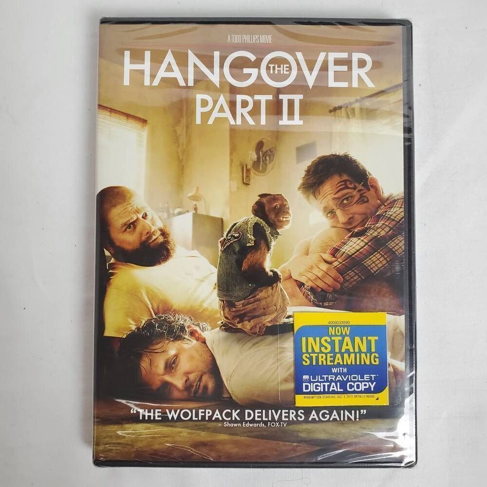 The Hangover Part II (DVD, 2011) Bradley Cooper, Ed Helms, Zach Galifianakis